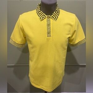 Prestige shirt polo yellow/black modern fit